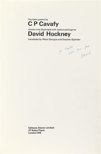 DAVID HOCKNEY (1937-)  14 Poems by C.P. Cavafy.